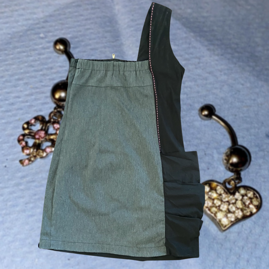 La mode est a vous one shoulder tech dress