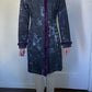 Old english rabbit fur trim military trench