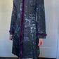 Old english rabbit fur trim military trench
